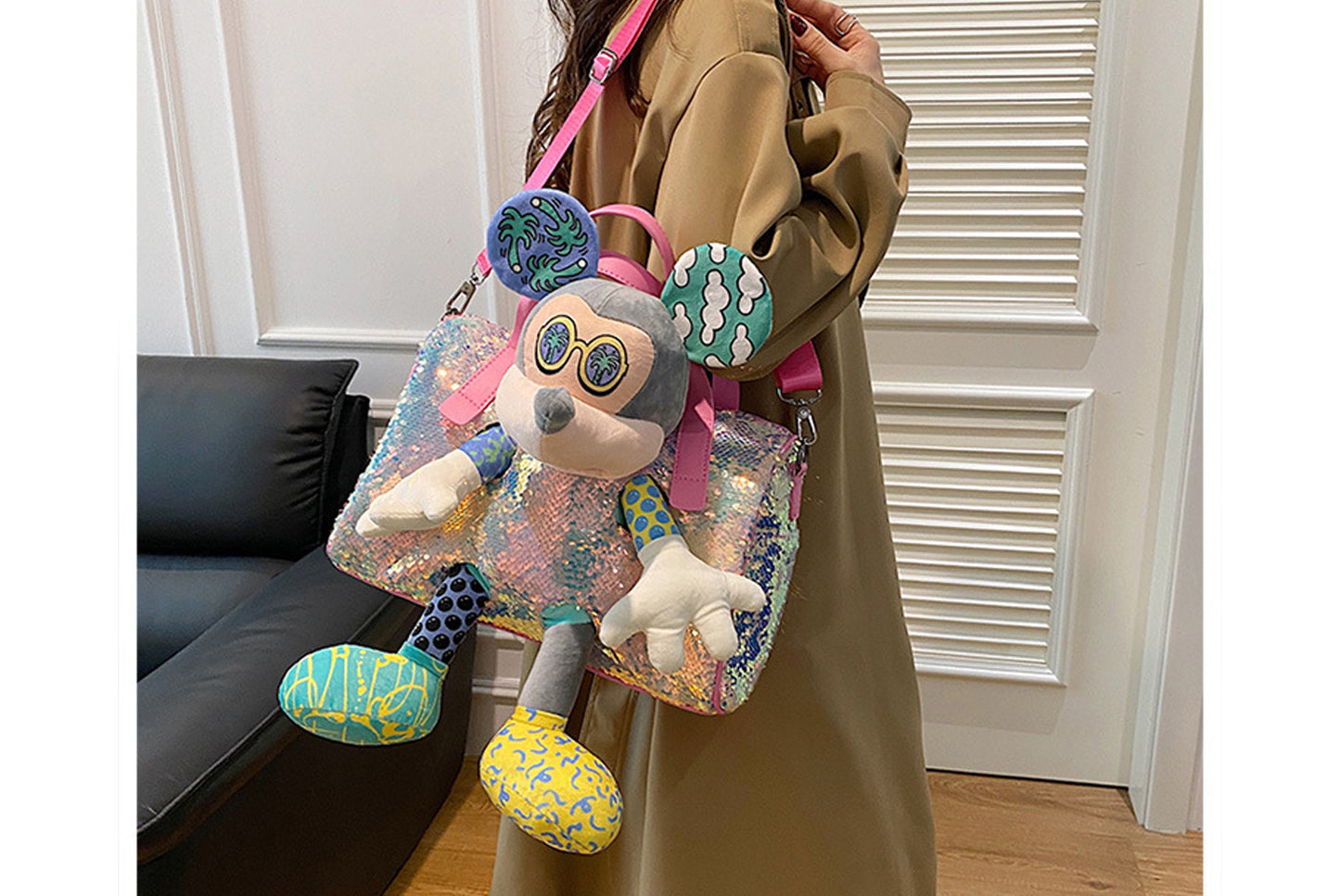 **Mickey Mouse Shoulder Bag with Doll**