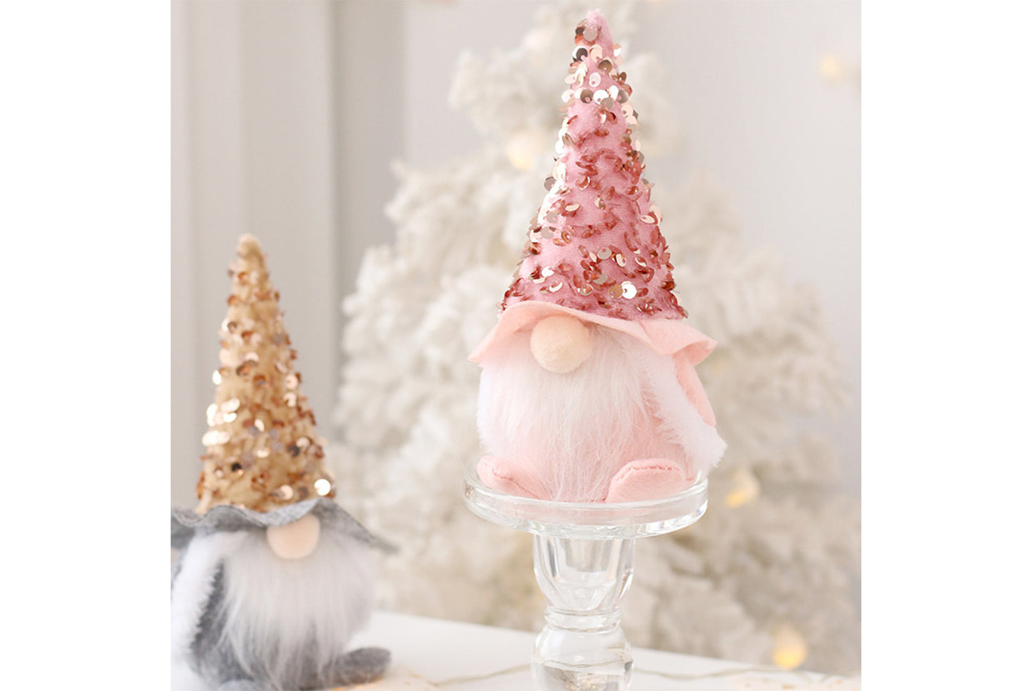 **Sequined Faceless Santa Claus Doll (18*8CM)**