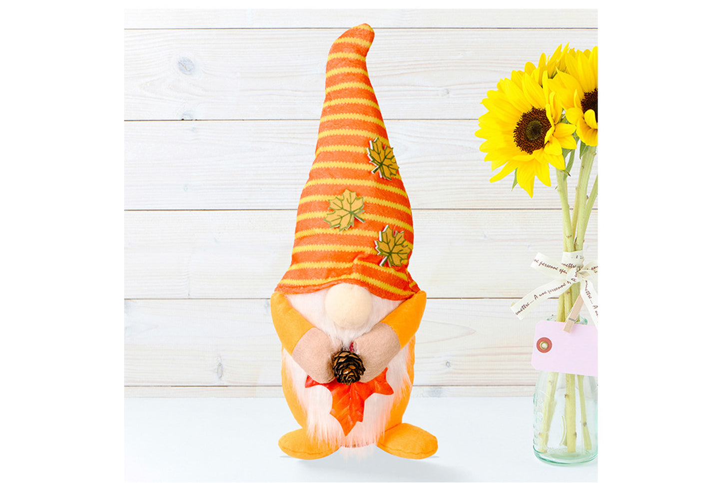 **Autumn Maple Leaf Rudolph Doll | Thanksgiving Dancing Hat Ornament**