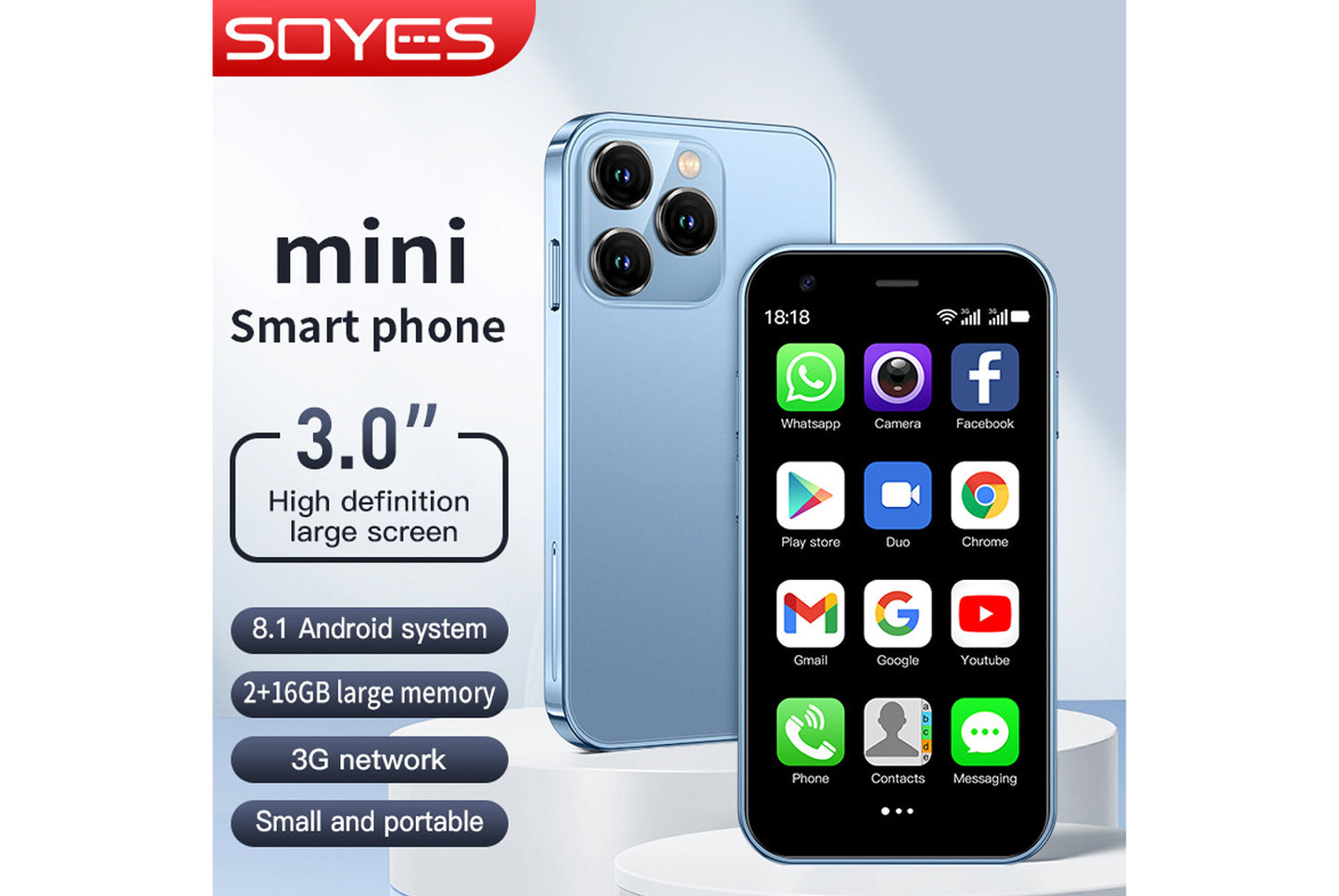 XS15 mini Dual-SIM Pocket Android Phone