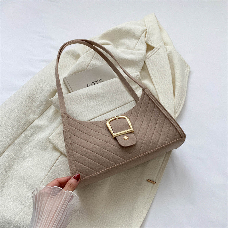 Striped handbag
