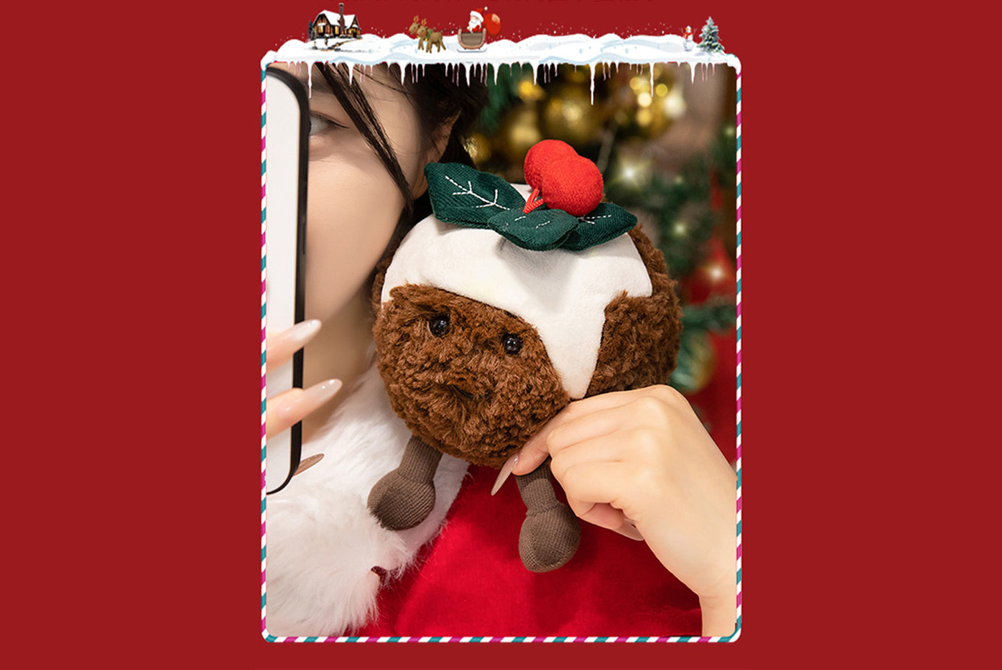 Christmas Plush Toy Set (Holiday Decorative Pendant Doll)