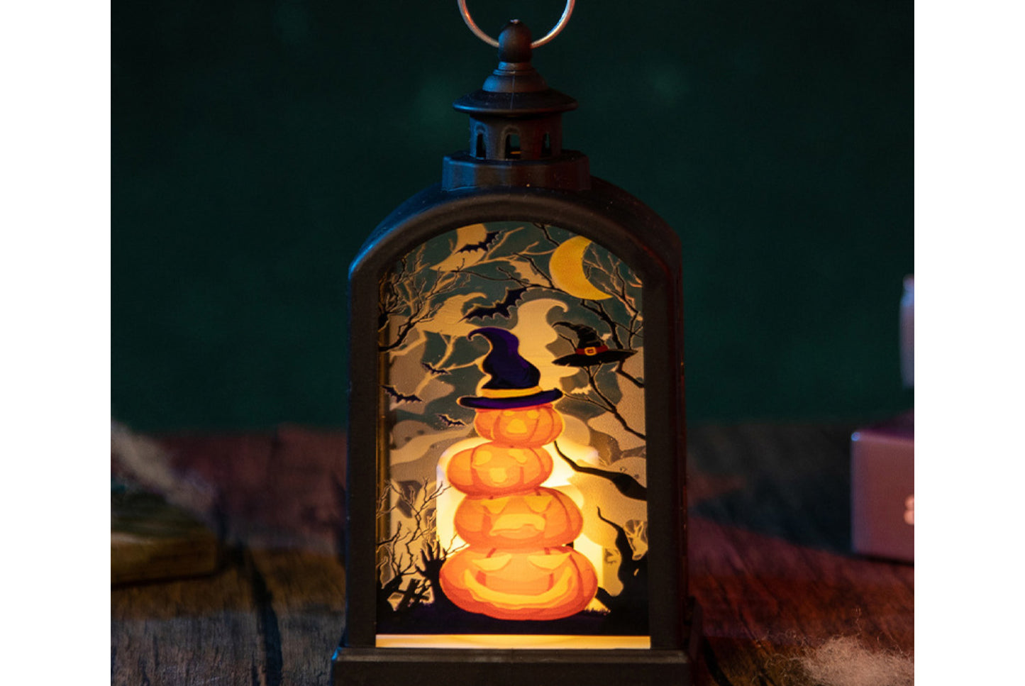 **Halloween Vintage Portable Pumpkin Lantern