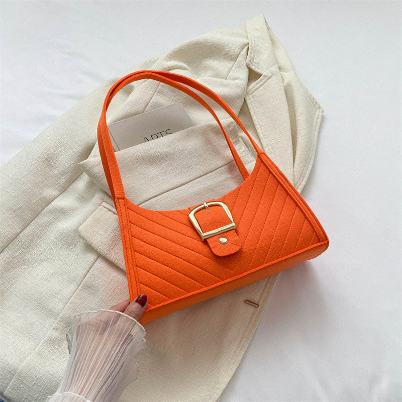 Striped handbag