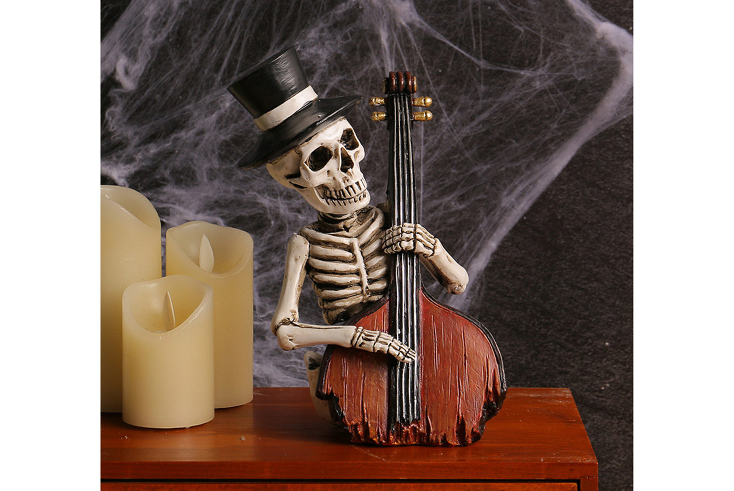 **Halloween Cartoon Skeleton Figure | Funny Resin Decoration**