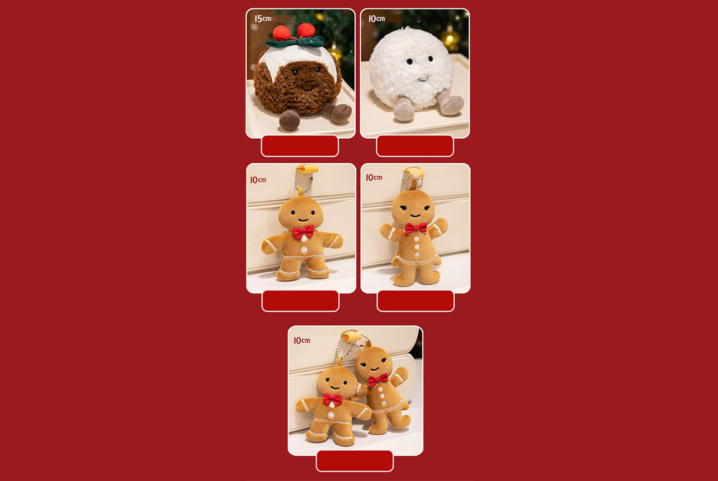 Christmas Plush Toy Set (Holiday Decorative Pendant Doll)