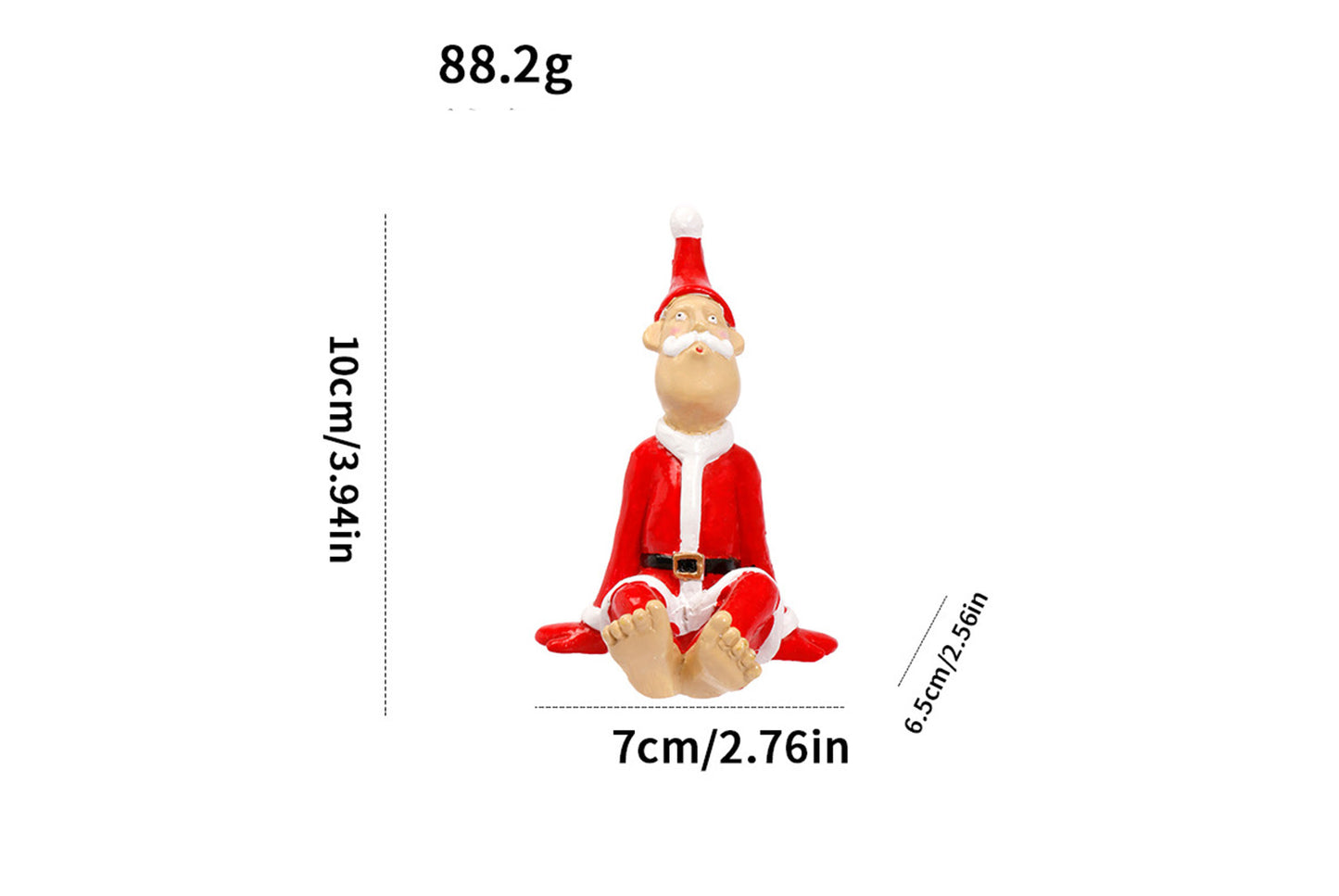 **Funny Santa Claus Resin Ornament (4 Styles Available)**