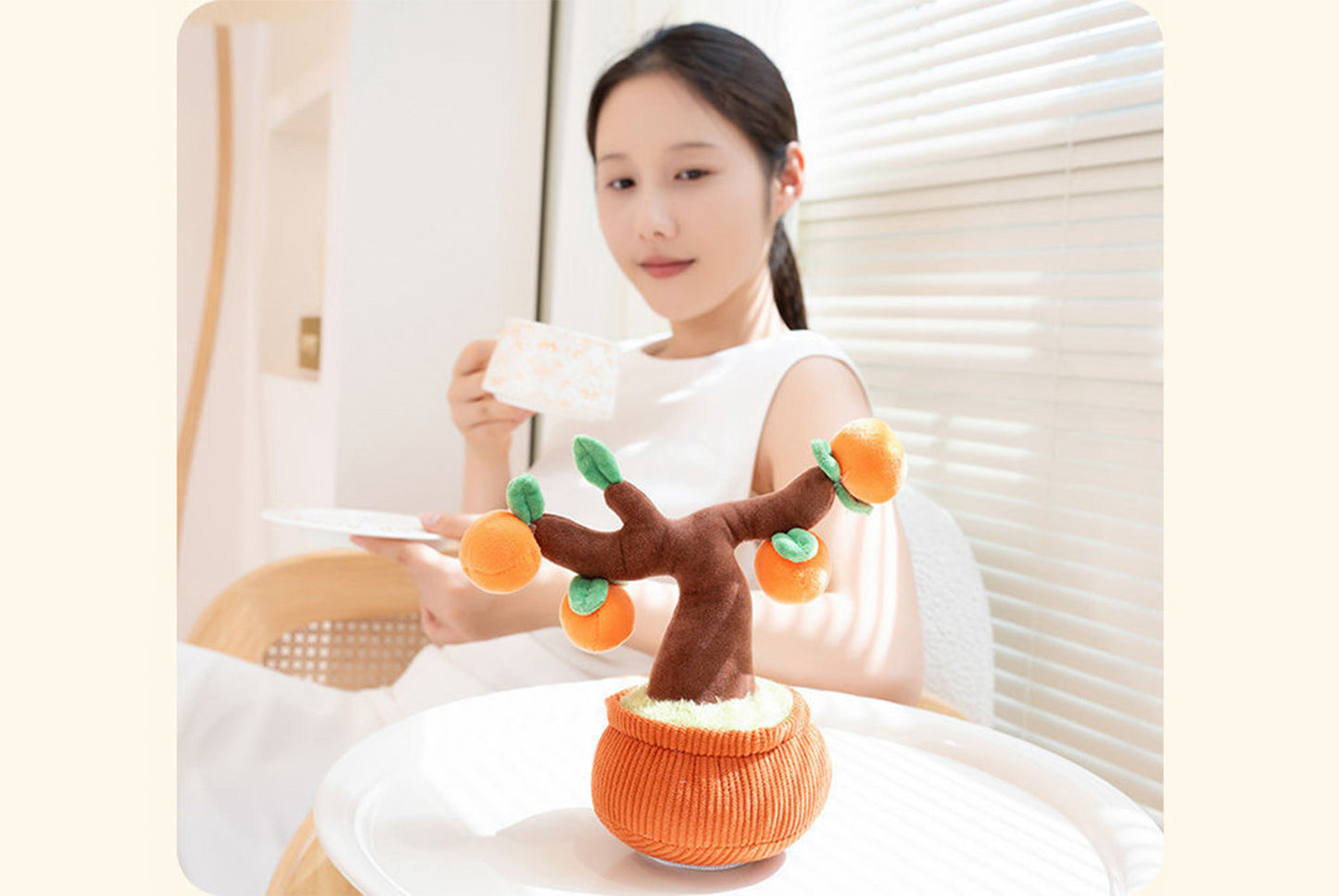 **Car Aromatherapy Plush Toy (Fun Potted Plant Ornament)**