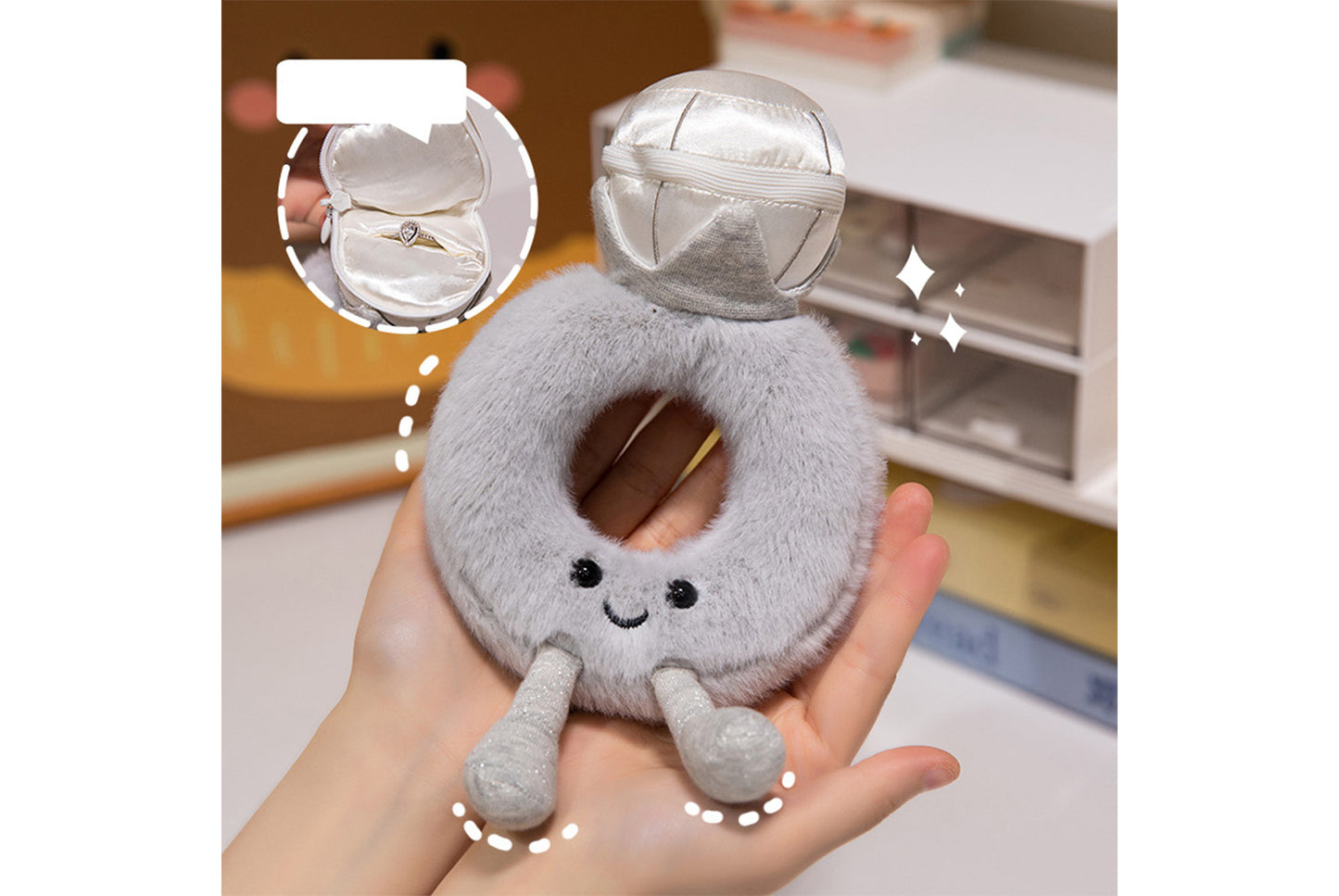 **JELLYCAT Diamond Ring Plush Toy**