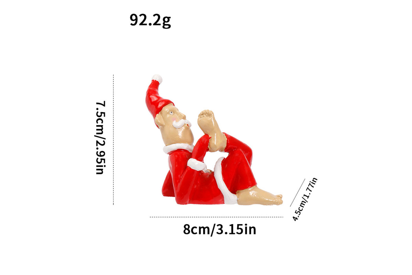 **Funny Santa Claus Resin Ornament (4 Styles Available)**