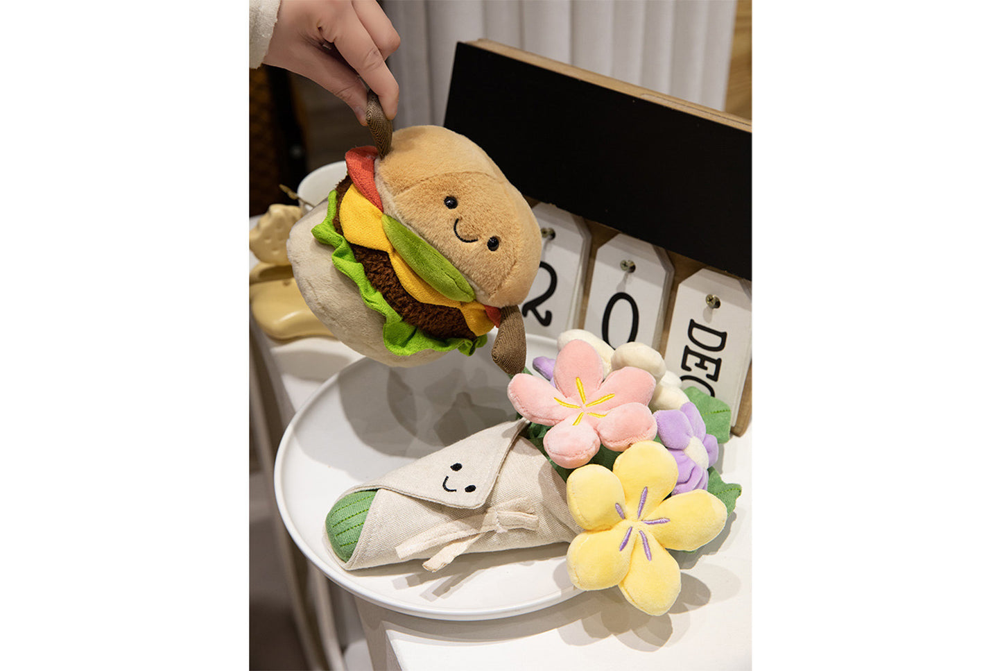 **Jellycat Creative Bouquet Hamburger Plush Toy**