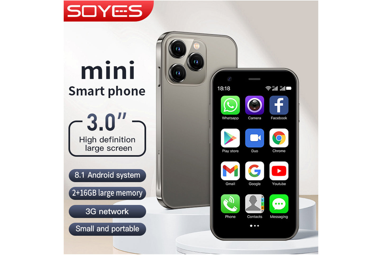 XS15 mini Dual-SIM Pocket Android Phone