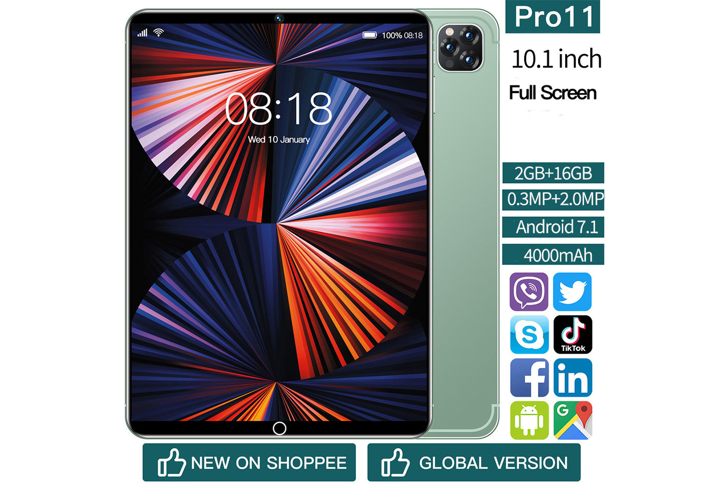 Smart Tablet Pro11 | 10.1-inch Large Screen