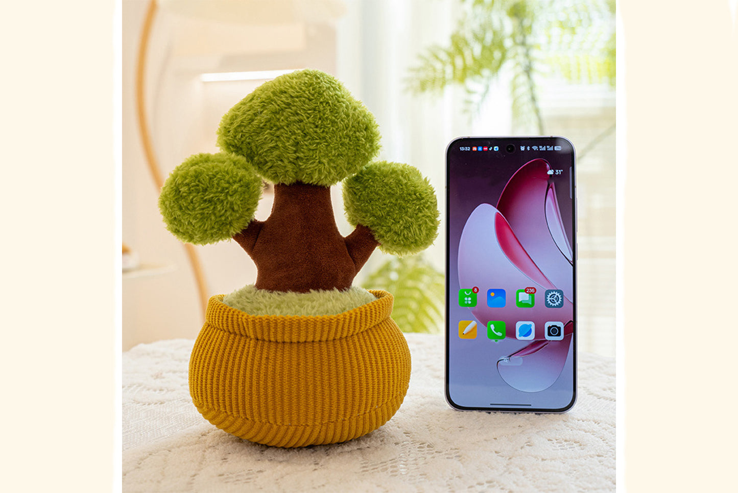 **Car Aromatherapy Plush Toy (Fun Potted Plant Ornament)**