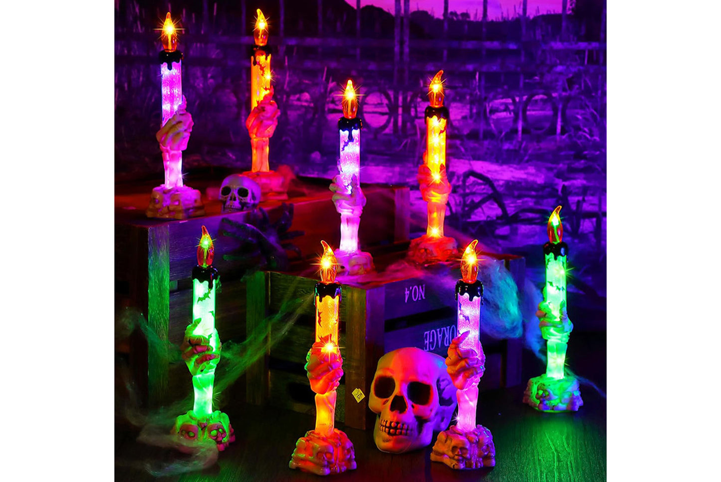 Halloween LED Ghost Hand Candle | Ghost Festival Themed Decoration Props