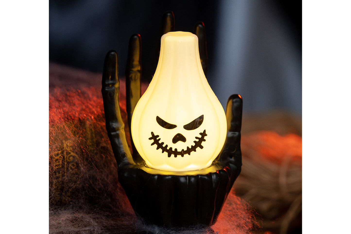 **Halloween Ghost Hand Pumpkin Lantern | Mood Lighting Props**