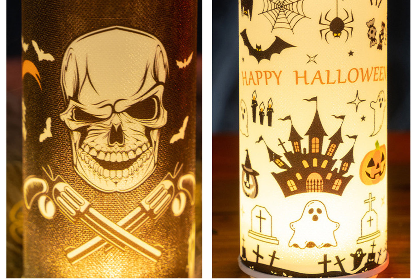 **Halloween Electronic Candle | Horror-Themed Decorative Ornaments**