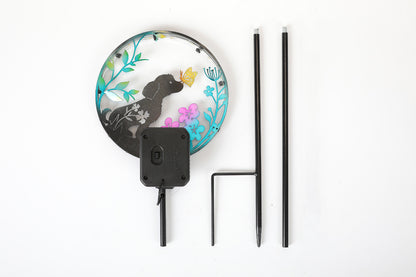LED Iron Art Solar Garden Animal Silhouette Ground Light