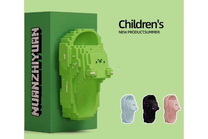 Children's Building Block Slippers