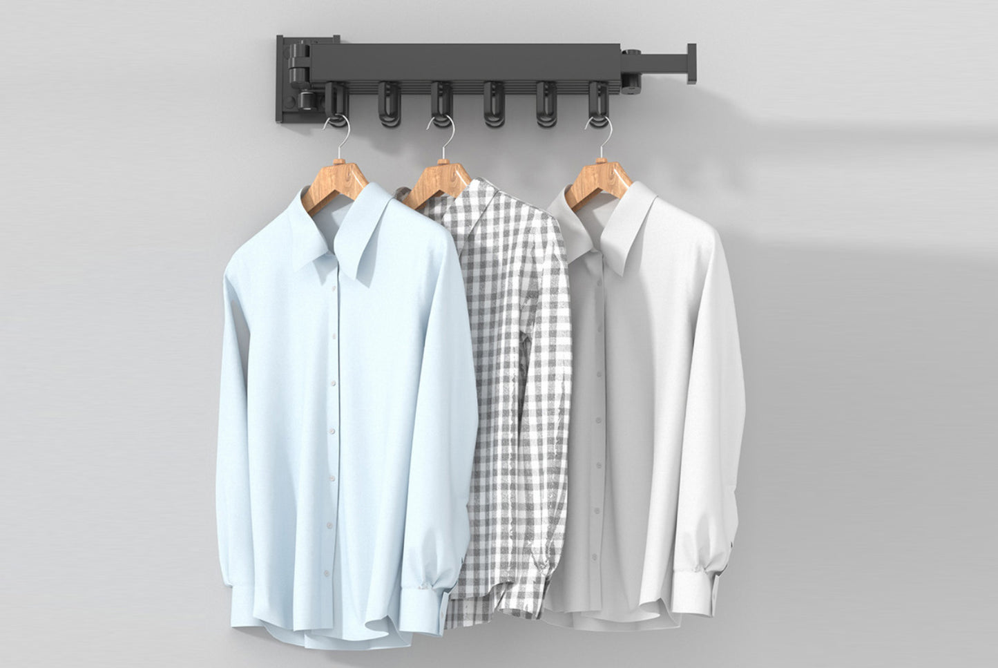 Punch-Free Aluminum Folding Wall-Mounted Clothes Dryer