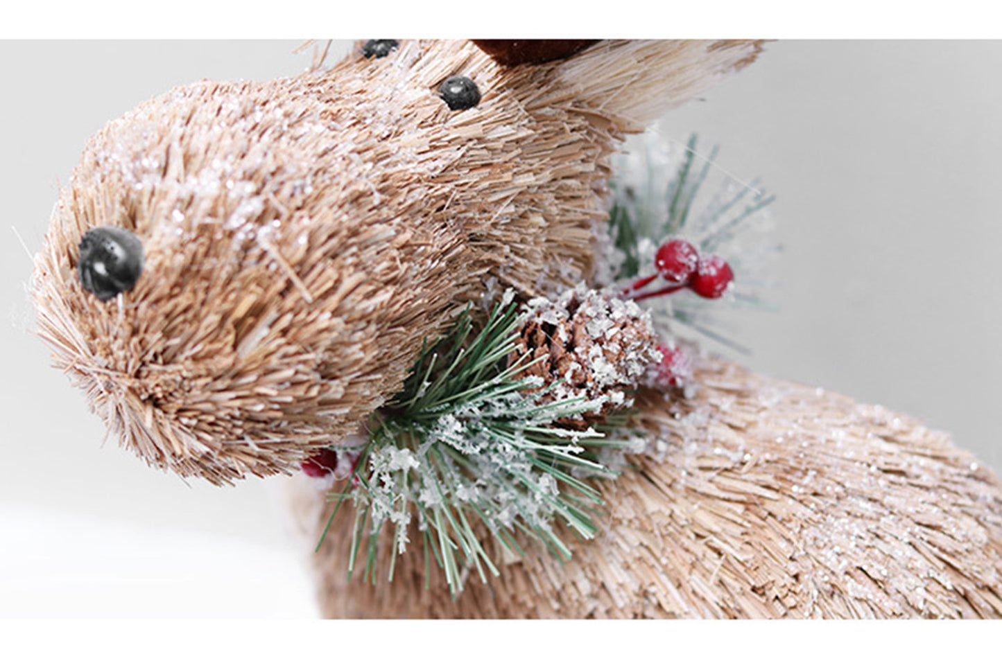 **Cattle Christmas Deer Wooden Ornament Set**