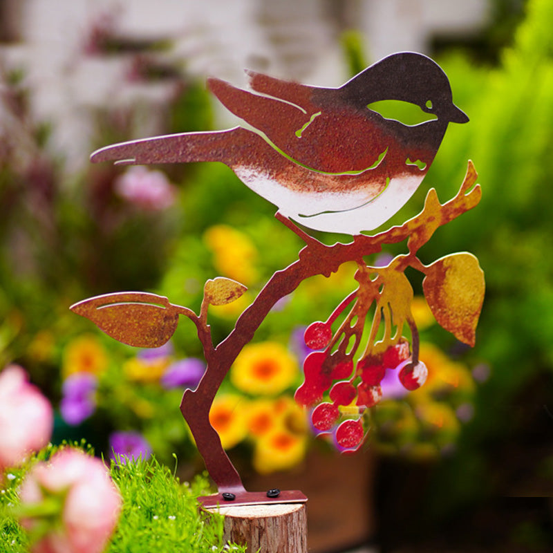 Wrought Iron Bird Silhouette Ornaments