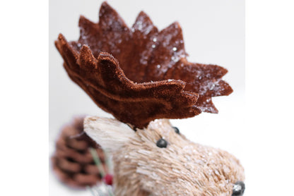 **Cattle Christmas Deer Wooden Ornament Set**