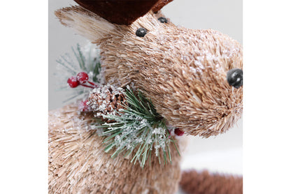 **Cattle Christmas Deer Wooden Ornament Set**