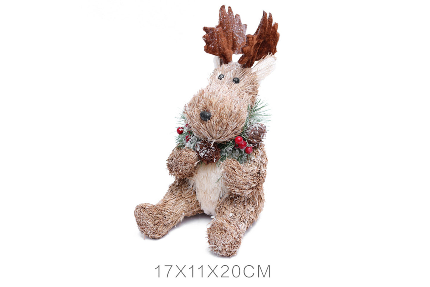 **Cattle Christmas Deer Wooden Ornament Set**