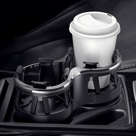 Car double-hole adjustable cup holder