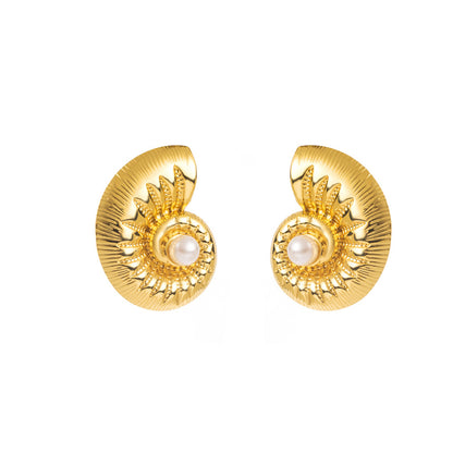 Fashion Mermaid Starfish Stainless Steel Earrings