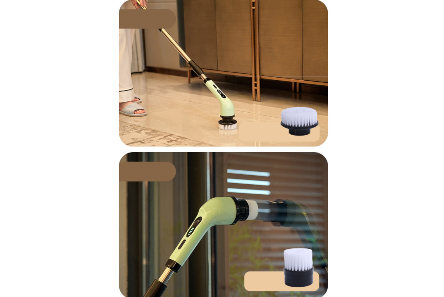 Waterproof Cordless Electric Cleaning Brush