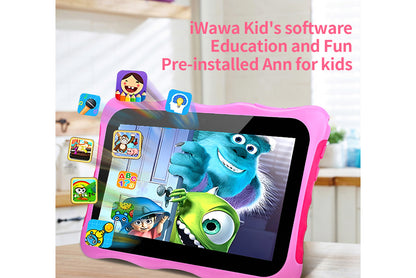 7-inch Kids Tablet with 1+16GB RAM, Two Colors Available