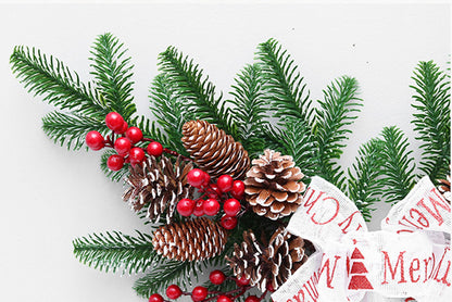 **Snowflake Christmas Tree Garland Rattan Horn Set**