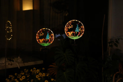 LED Iron Art Solar Garden Animal Silhouette Ground Light