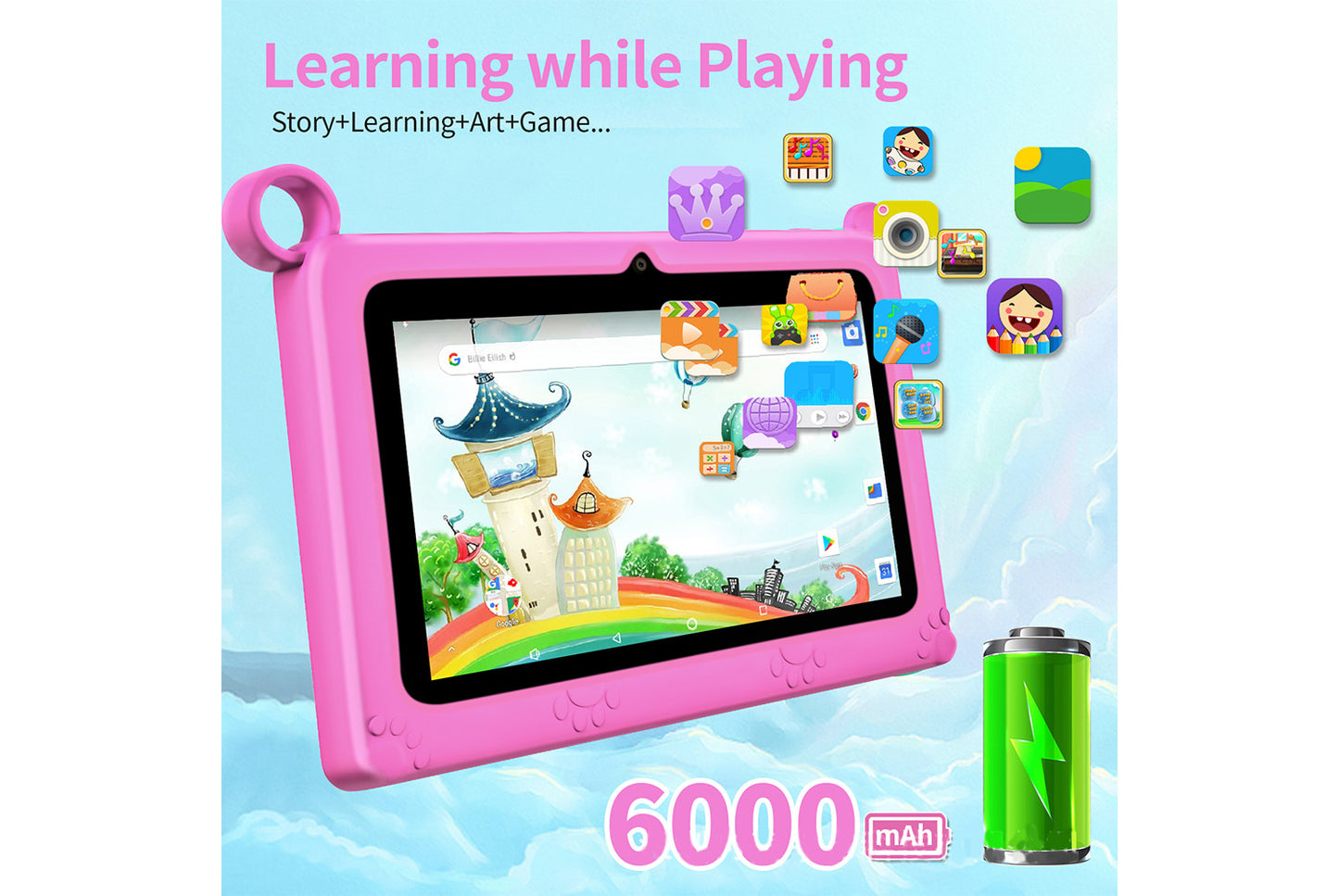 7-inch Q88 Kids Tablet with HD Eye Protection Screen