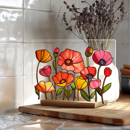 3D flower acrylic display stand