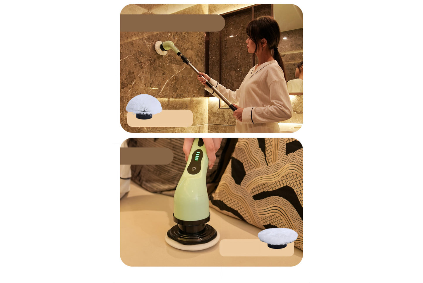 Waterproof Cordless Electric Cleaning Brush