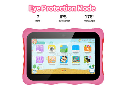 7-inch Kids Tablet with 1+16GB RAM, Two Colors Available