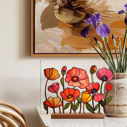 3D flower acrylic display stand