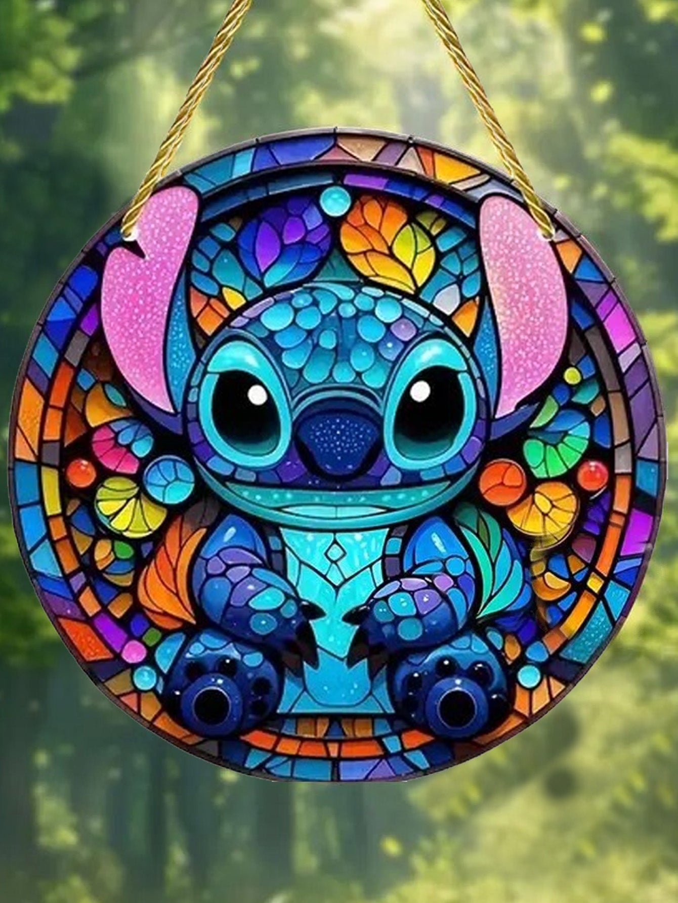 Acrylic Easter Bunny Egg Pendant