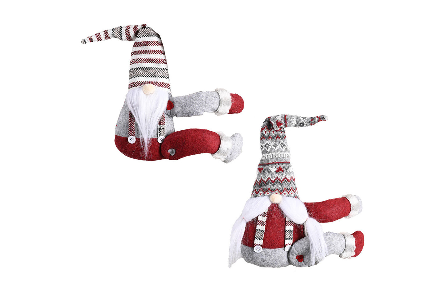 **Christmas Striped Hat Forest Old Man Curtain Clip Decoration**