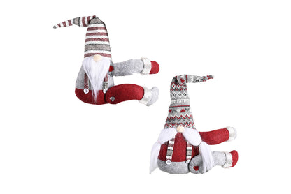 **Christmas Striped Hat Forest Old Man Curtain Clip Decoration**