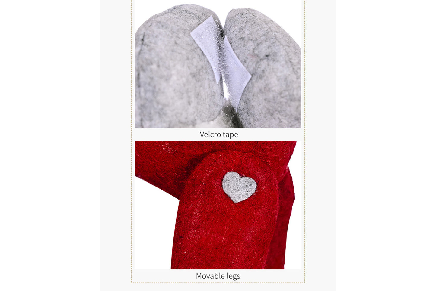 **Christmas Striped Hat Forest Old Man Curtain Clip Decoration**