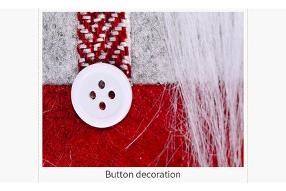 **Christmas Striped Hat Forest Old Man Curtain Clip Decoration**