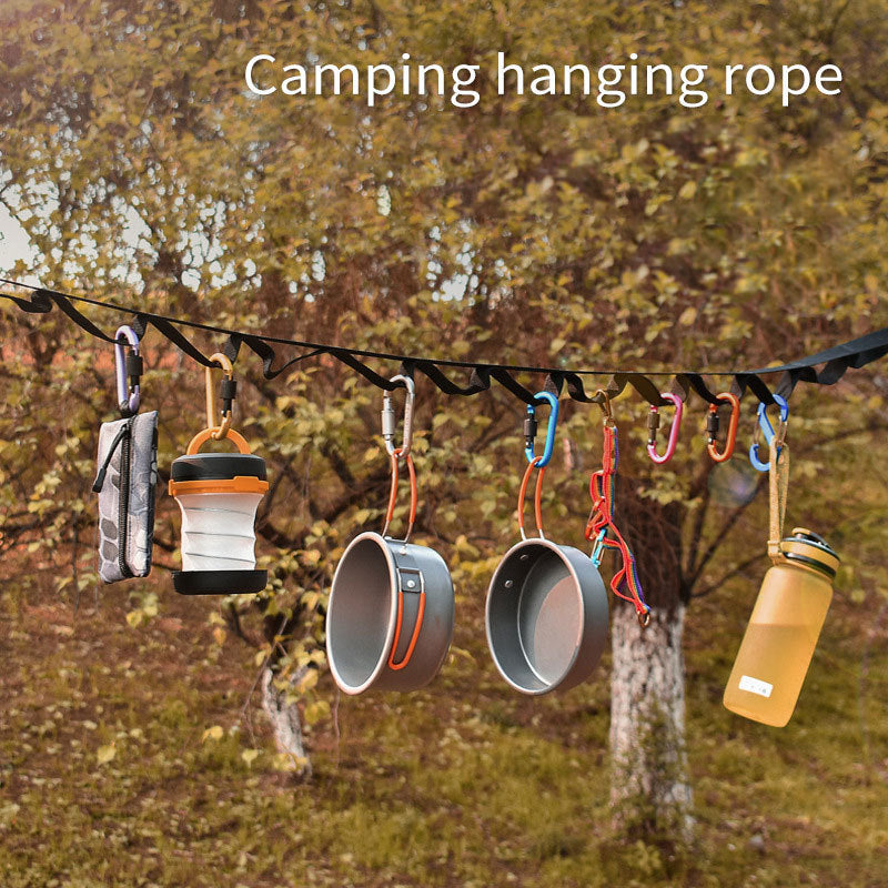 Outdoor portable clothesline