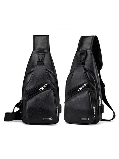 USB Charging Multifunctional Leisure Chest Bag