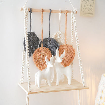Cotton rope woven tapestry