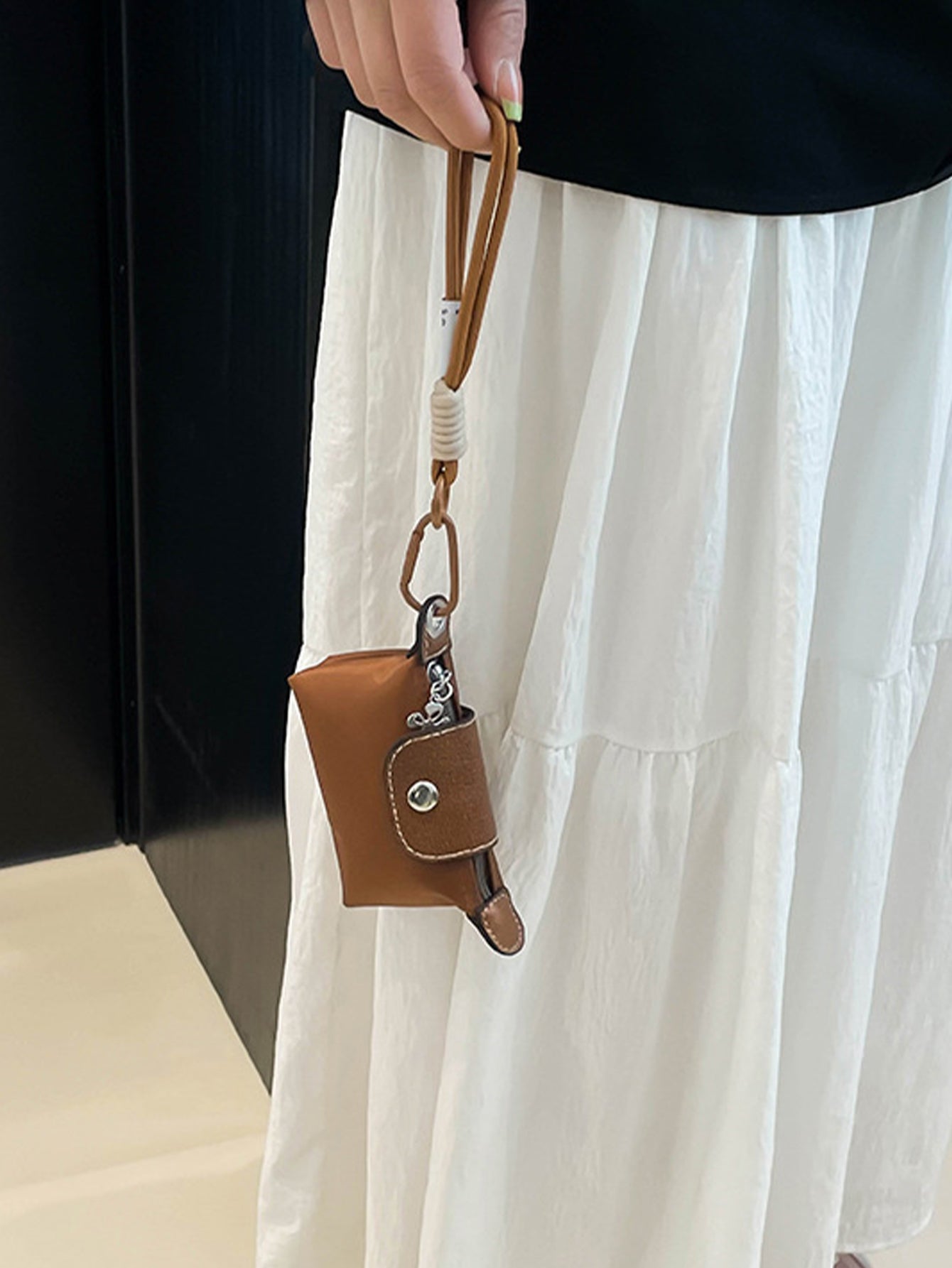 Casual contrast color mini handbag