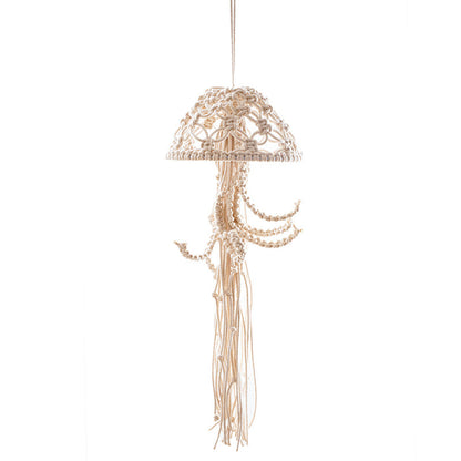 Handmade cotton rope woven jellyfish pendant